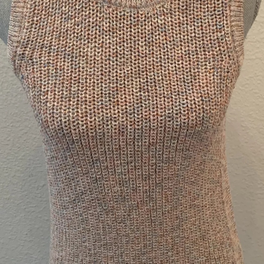 Ella Moss Gardenia Sleeveless Knit Top New NWT Small S Neutral Versatile